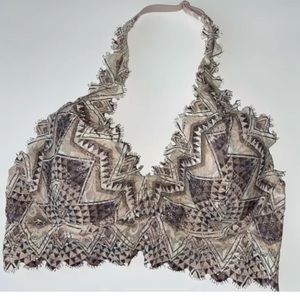 Victoria’s Secret Pink Lace Halter Bralette Padded